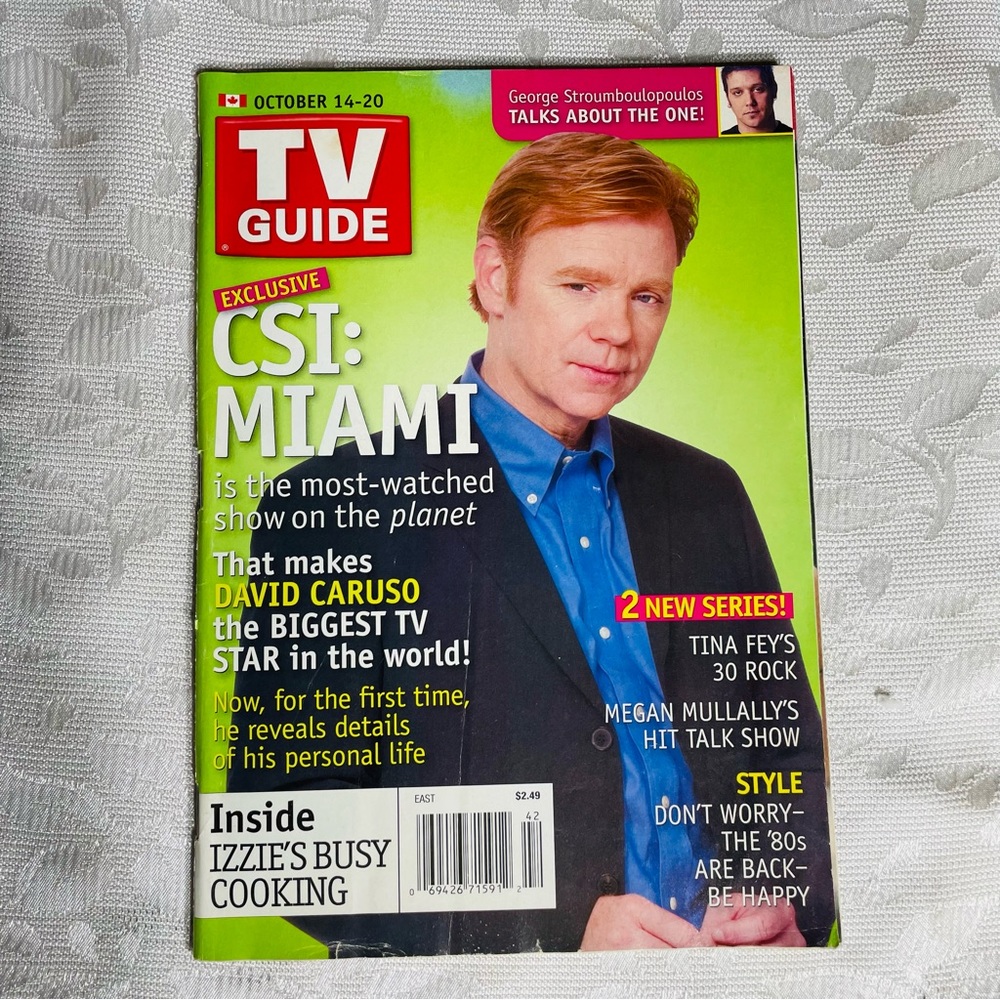 TV Guide CSI Miami David Caruso 2006 RARE COVER
